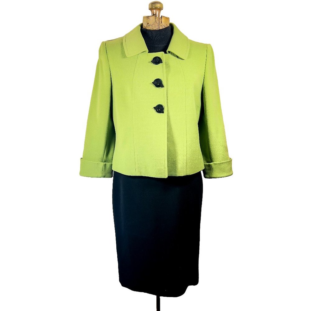 Tahari 3-Piece Skirt Suit, Lime Green, Size 8 - Entire Ensemble, to go!